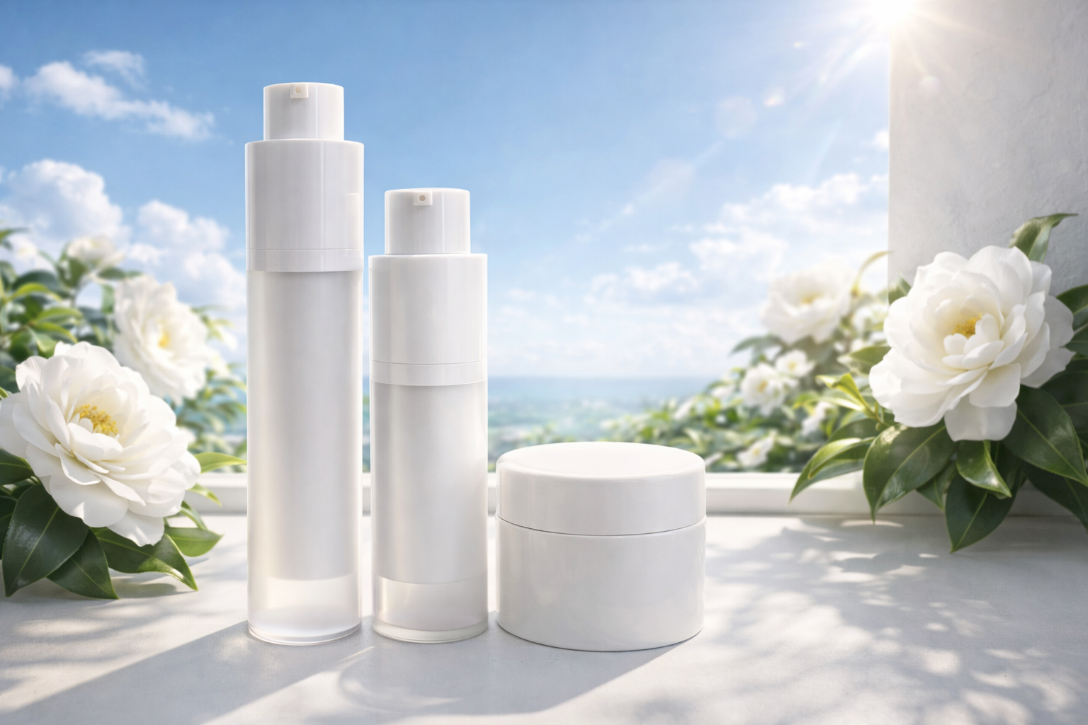 custom airless cosmetic bottle for serum packaging